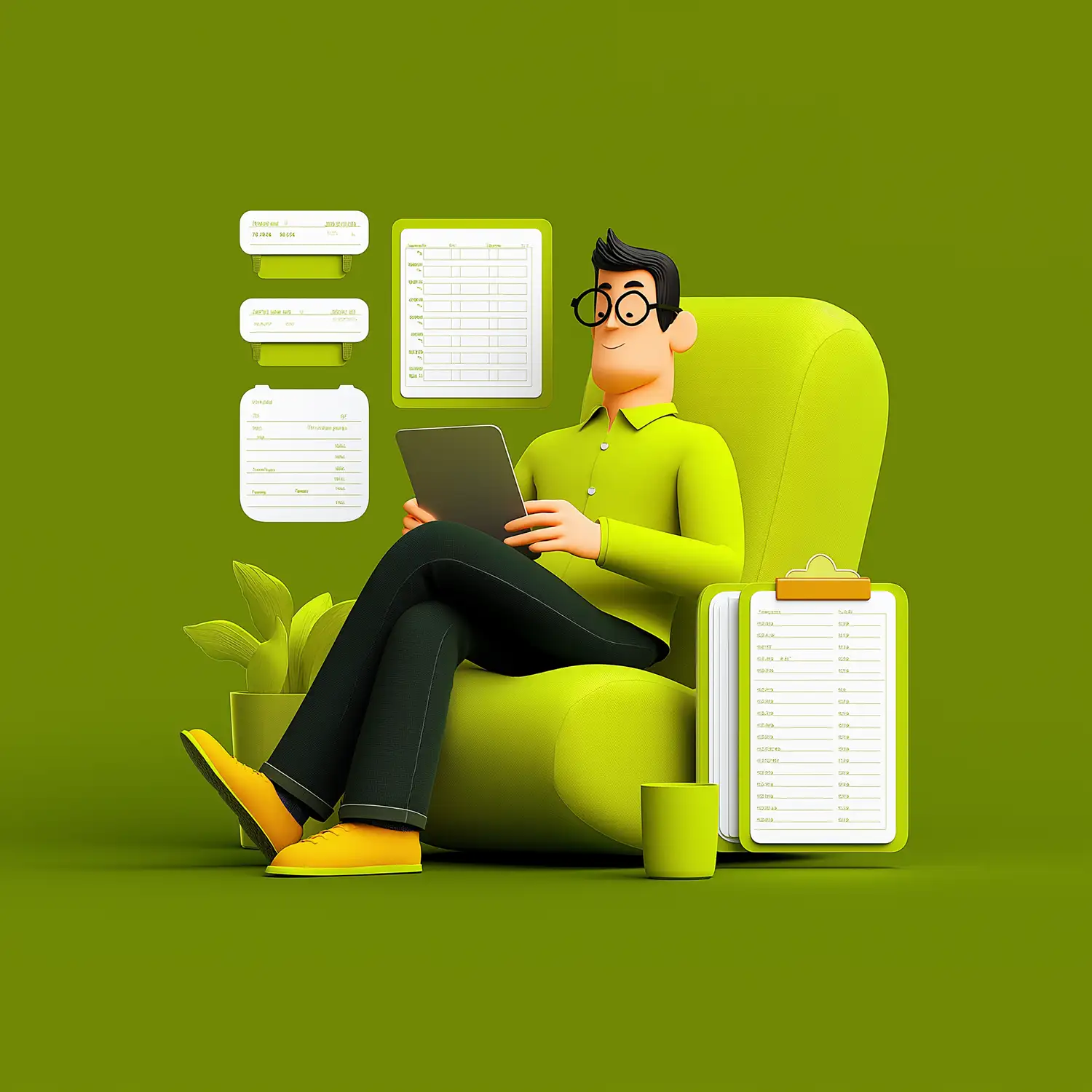 Ilustracja kalkulatorów podatkowych